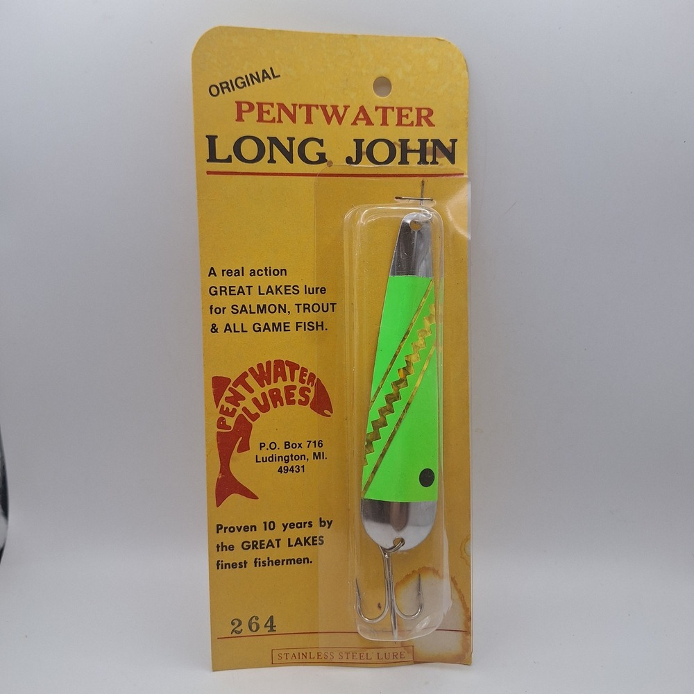 Pentwater Long John Lure 264 Great Lakes Salmon Trout Stainless Steel